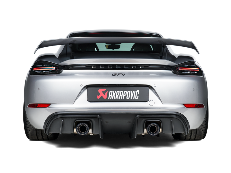 Porsche Cayman GT4/Spyder Akrapovic Slip on Race Line