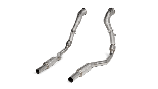 Audi RS7 (2020-2024) Akrapovic Downpipe/Link Pipe Set With Catalytic Converters (SS)