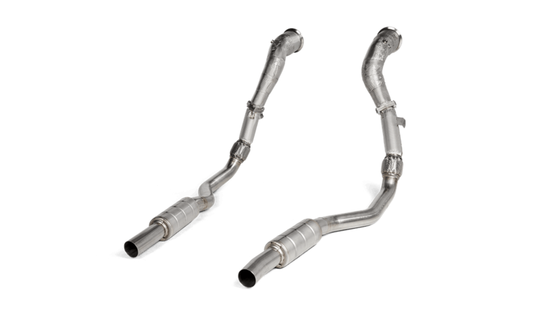 Audi RS7 (2020-2024) Akrapovic Downpipe/Link Pipe Set With Catalytic Converters (SS)