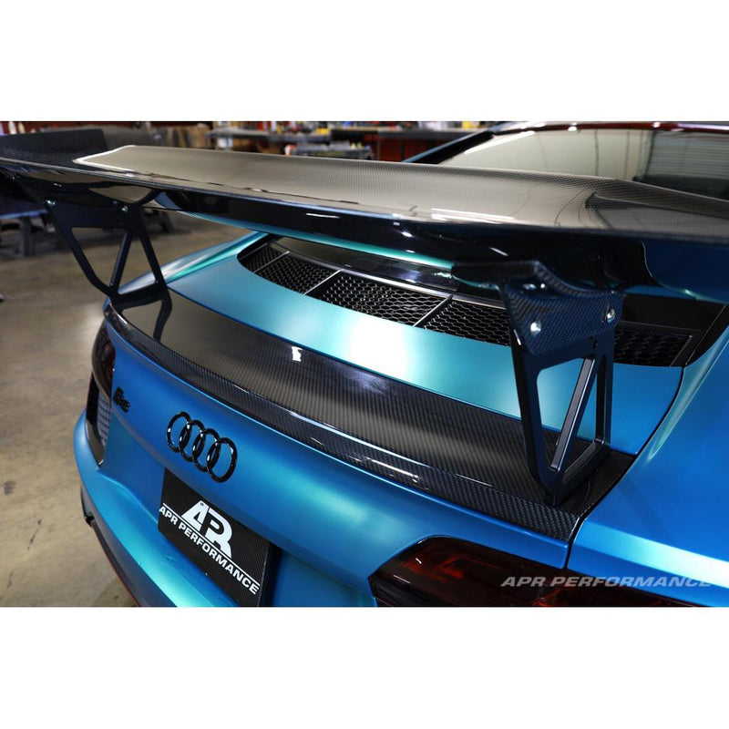 Audi R8 GTC-500 Adjustable Wing, with Carbon Fiber Active Spoiler Panel Replacement 2016-2018