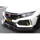 Honda FK8 Civic Type R with OEM Lip Front Wind Splitter 2017-2021