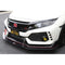 Honda FK8 Civic Type R with OEM Lip Front Wind Splitter 2017-2021