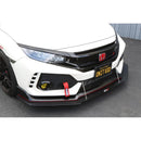 Honda FK8 Civic Type R with OEM Lip Front Wind Splitter 2017-2021