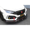 Honda FK8 Civic Type R with OEM Lip Front Wind Splitter 2017-2021