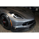 Chevrolet Corvette C7 Front Bumper Canards and Spats 2014 - 2019