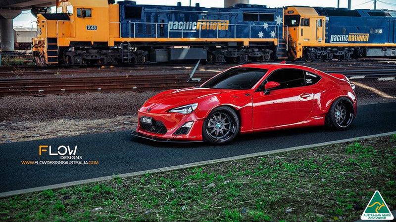 Toyota 86 Front Lip Splitter (Rocket Bunny) with 4 Support Rods