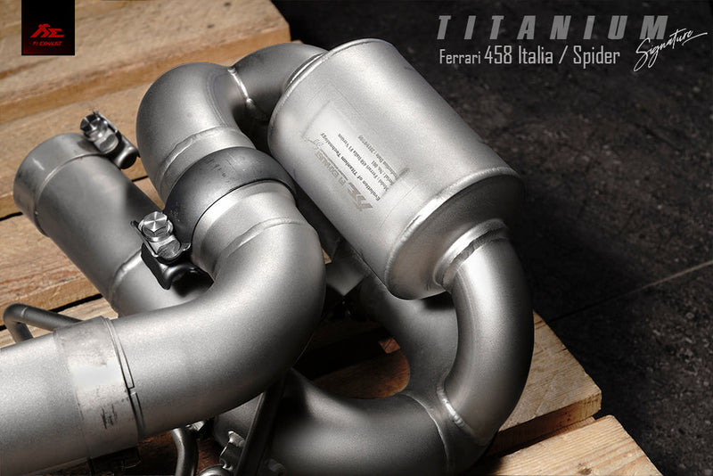 Valvetronic Exhaust System for Ferrari 458 Italia / Spider F1 Version Titanium Signature Series 09-15