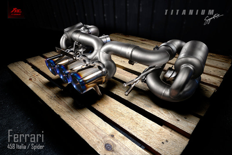 Valvetronic Exhaust System for Ferrari 458 Italia / Spider F1 Version Titanium Signature Series 09-15