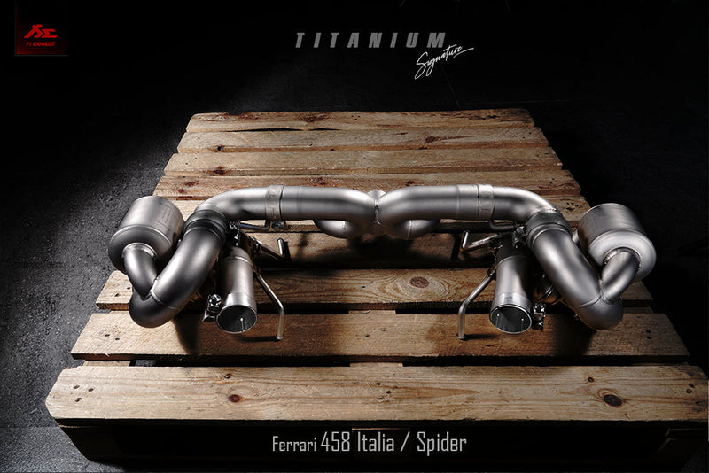 Valvetronic Exhaust System for Ferrari 458 Italia / Spider F1 Version Titanium Signature Series 09-15