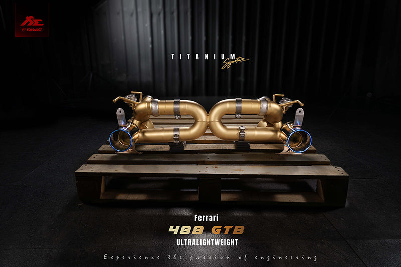 Valvetronic Exhaust System for Ferrari 488 GTB / Spider Titanium Signature Series 15-20