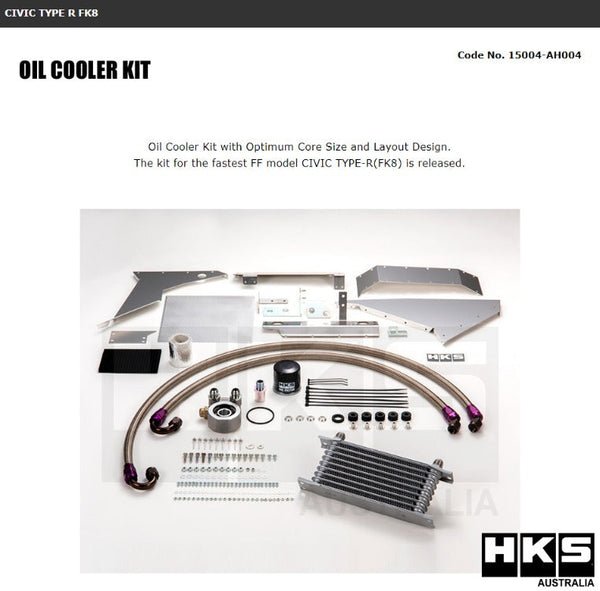 HKS Oil Cooler Kit For Honda Civic Type-R FK8