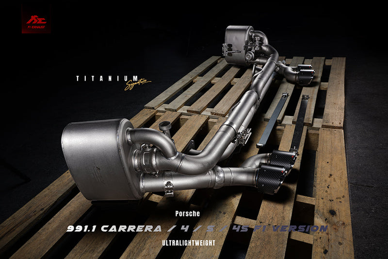 Valvetronic Exhaust System for Porsche 911 Carrera / S / 4 /4S F1 Version 991.1 Titanium Signature Series 11-15