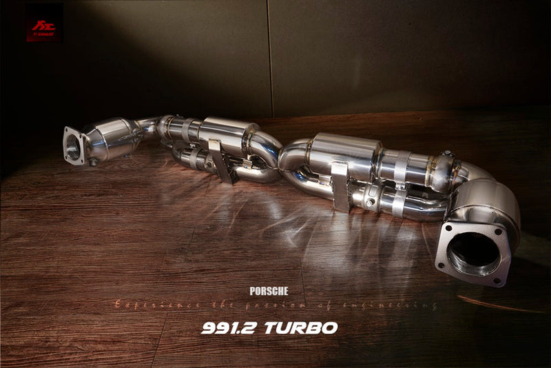 Valvetronic Exhaust System for Porsche 911 Turbo / S OEM Tips Compatible Version 991.1 / 991.2 13-19