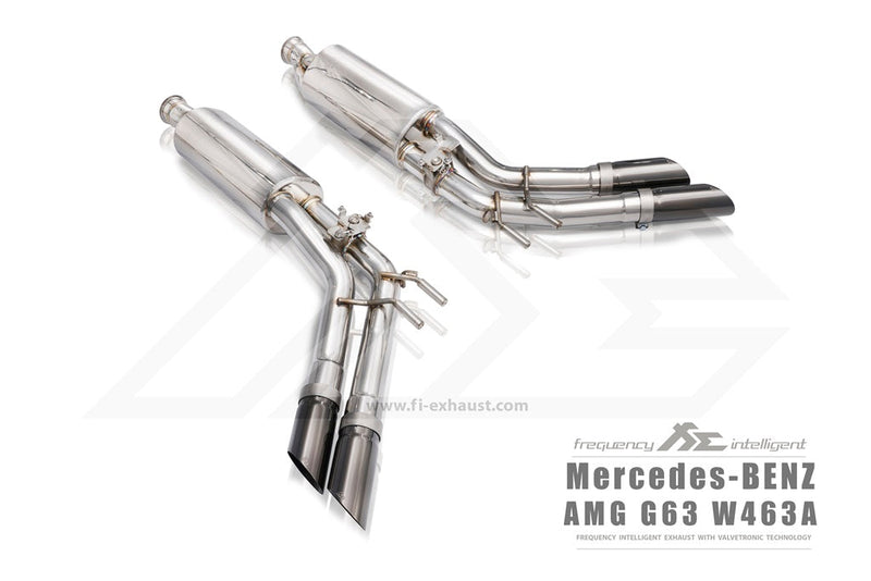 Valvetronic Exhaust System for Mercedes Benz AMG G63 Quad Tips W463A 4.0TT M177 18+