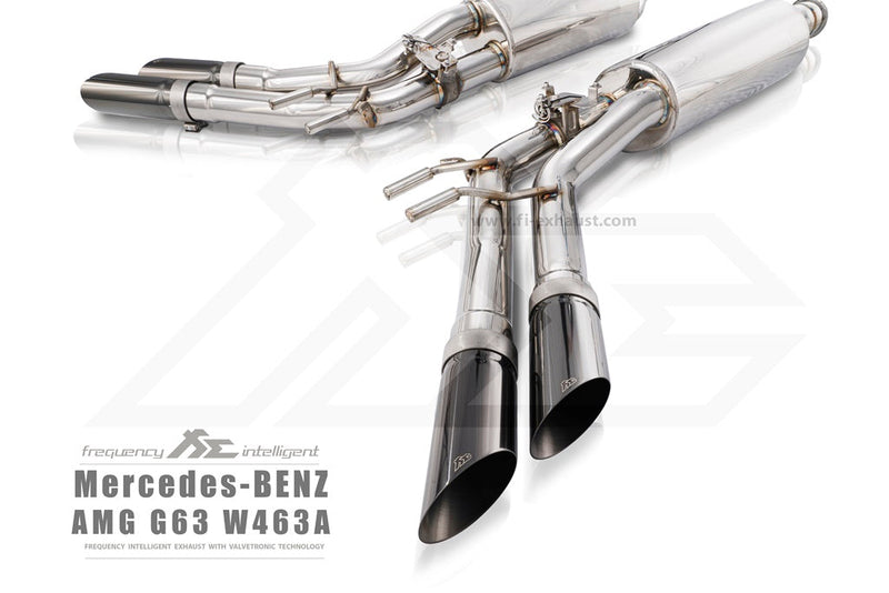 Valvetronic Exhaust System for Mercedes Benz AMG G63 Quad Tips W463A 4.0TT M177 18+