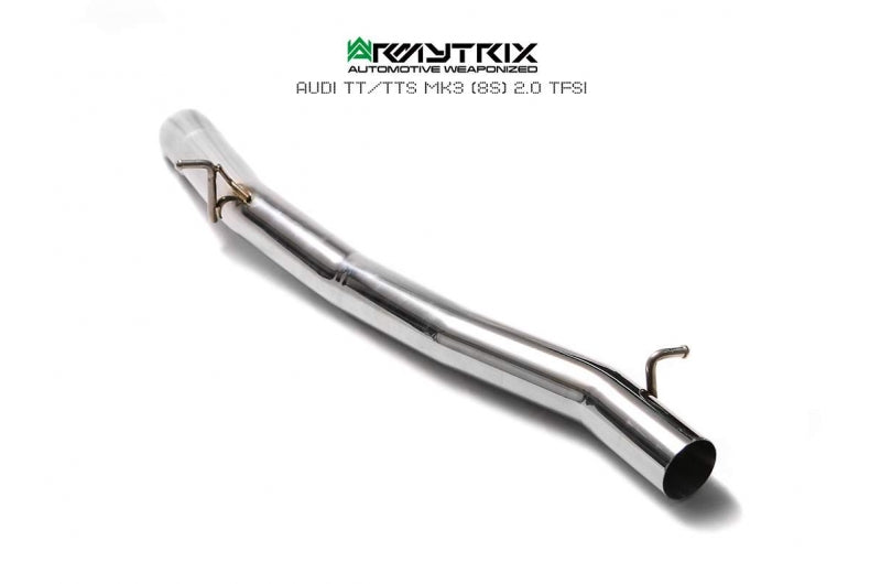 ARMYTRIX Stainless Steel Valvetronic Catback Exhaust System Quad Blue Coated Tips Audi TTS Quattro MK3 8S 2.0 TFSI 15-20