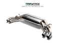 ARMYTRIX Stainless Steel Valvetronic Catback Exhaust System Quad Carbon Tips Audi TTS Quattro MK3 8S 2.0 TFSI 15-20