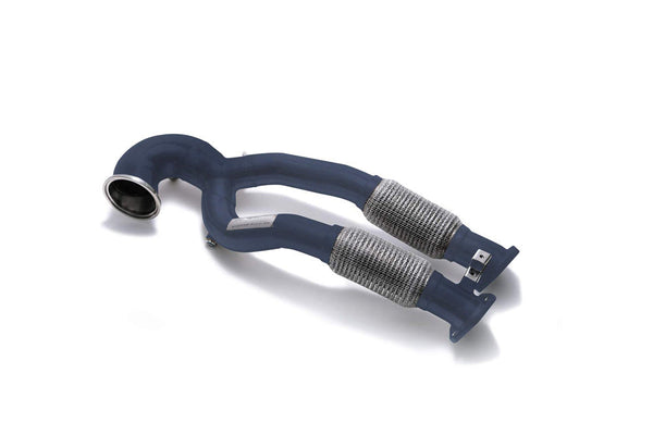 ARMYTRIX Ceramic Coated Race Downpipe/dump pipe   w/Cat-Simulator Audi RS3 8V 17-20