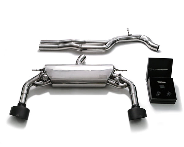 ARMYTRIX Stainless Steel Valvetronic Catback Exhaust System Dual Matte Black Tips Audi RS3 8V 2.5L Turbo Sedan 17-20