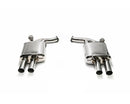 ARMYTRIX Stainless Steel Valvetronic Catback Exhaust System Quad Chrome Silver Tips Audi A4 Quattro 2.0 TFSI 4WD 16-20