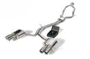 ARMYTRIX Stainless Steel Valvetronic Catback Exhaust System Quad Chrome Silver Tips Audi S5 Coupe 3.0L V6 Turbo B9 17-20