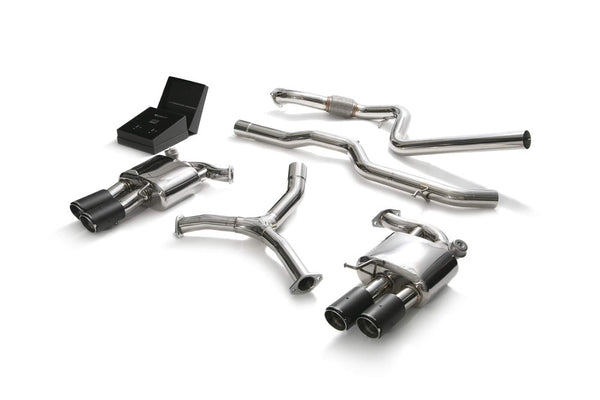 ARMYTRIX Stainless Steel Valvetronic Catback Exhaust System Quad Carbon Tips Audi A5 Coupe 4WD B9 16-20