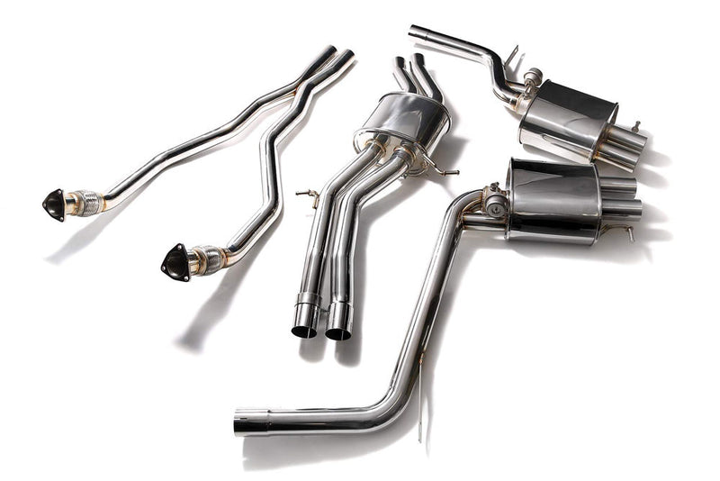 ARMYTRIX Stainless Steel Valvetronic Catback Exhaust System Audi RS4 B8 4.2 V8 13-15