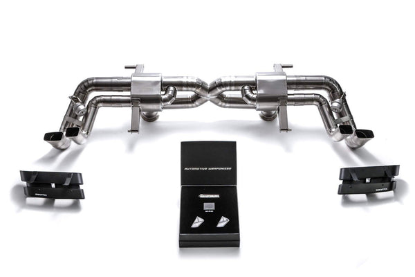 ARMYTRIX Titanium Valvetronic Exhaust System Dual Carbon Tips Audi R8 V10 5.2L FSI 16-20