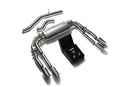 ARMYTRIX Stainless Steel Valvetronic Catback Exhaust System Quad Chrome Silver Tips Audi S3 8V Sedan 2.0 Turbo 13-20