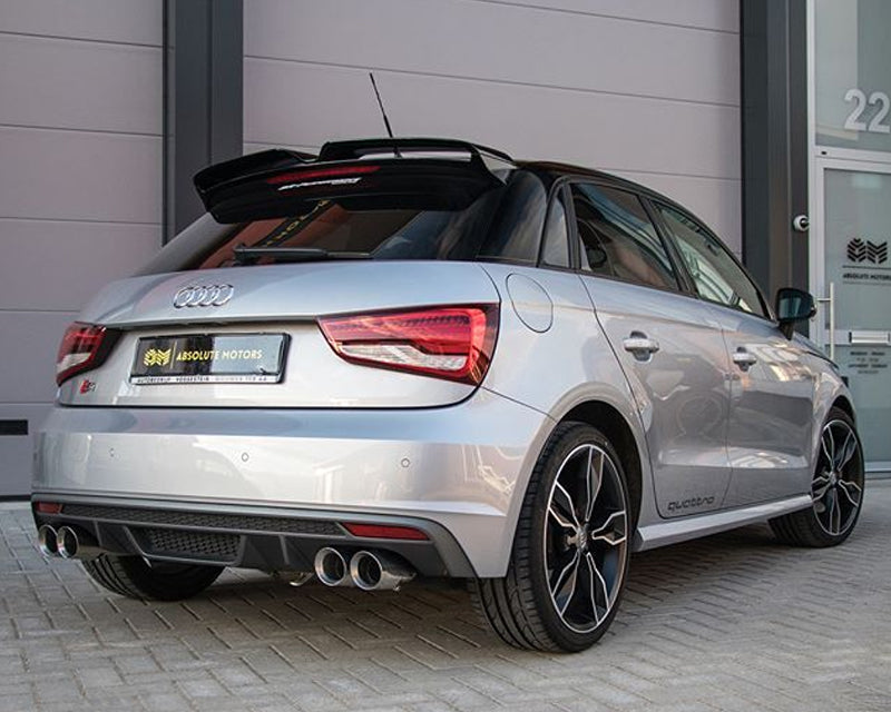 ARMYTRIX Stainless Steel Valvetronic Catback Exhaust System Quad Carbon Tips Audi S1 8X 2.0L Turbo 15-18