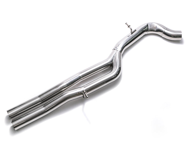 ARMYTRIX Stainless Steel Valvetronic Catback Exhaust System Dual Chrome Silver Tips Audi RS3 8V 2.5L Turbo Sedan 17-20