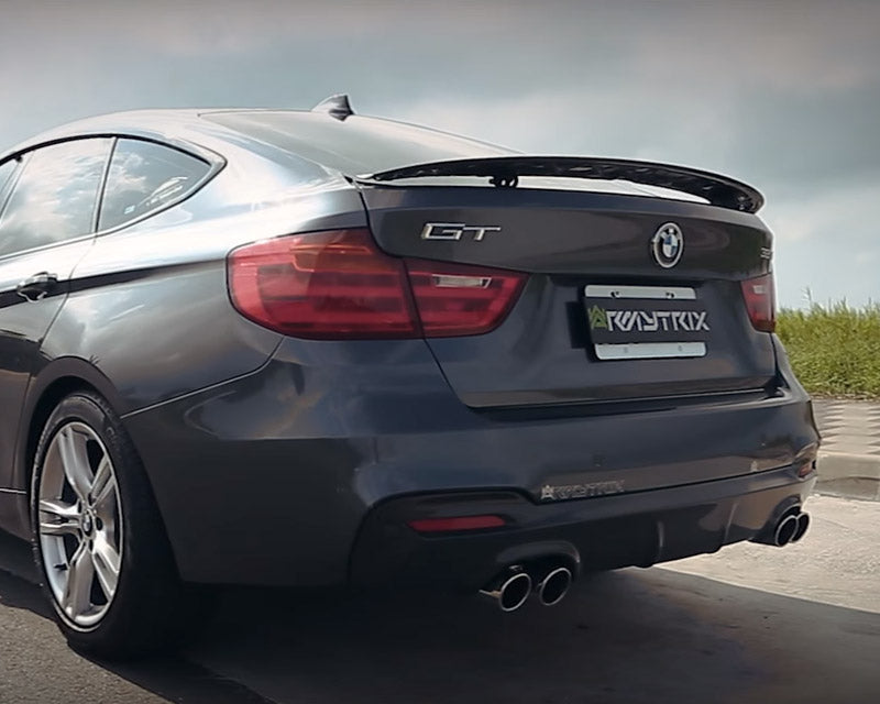 ARMYTRIX Stainless Steel Valvetronic Catback Exhaust System Quad Chrome Silver Tips BMW 328i GT F34 13-15