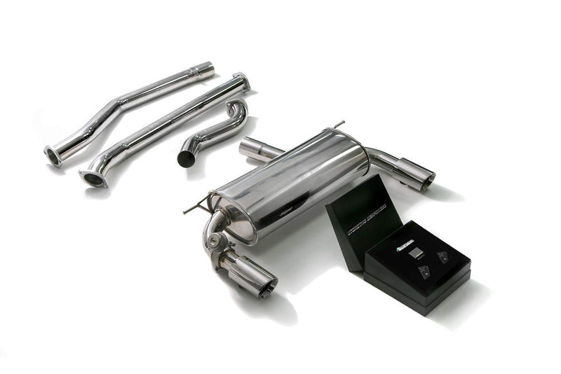 ARMYTRIX Stainless Steel Valvetronic Catback Exhaust System Dual Chrome Silver Tips BMW 340i | 440i F3X 16-20