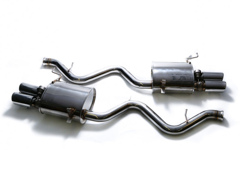 ARMYTRIX Stainless Steel Valvetronic Catback Exhaust System Quad Chrome Silver Tips BMW M3 E9x 08-13