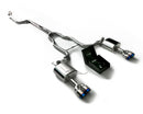 ARMYTRIX Stainless Steel Valvetronic Catback Exhaust System Dual Blue Coated Tips BMW 535i F10 RWD 11-19