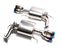 ARMYTRIX Stainless Steel Valvetronic Catback Exhaust System Quad Chrome Silver Tips BMW 535i F10 RWD 11-19