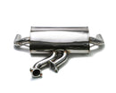 ARMYTRIX Stainless Steel Valvetronic Catback Exhaust System Dual Chrome Silver Tips BMW M135i | M235i F2x 12-15