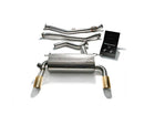 ARMYTRIX Stainless Steel Valvetronic Catback Exhaust Dual Gold Tips BMW 335i | 435i F3x 12-15