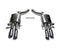 ARMYTRIX Stainless Steel Valvetronic Catback Exhaust System Quad Chrome Silver Tips BMW M6 F12 | F13 13-19