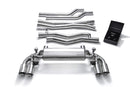 ARMYTRIX Stainless Steel Valvetronic Catback Exhaust Quad Chrome Silver Tips BMW M5 F90 18-20