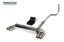 ARMYTRIX Stainless Steel Valvetronic Catback Exhaust System Quad Chrome Silver Tips BMW 520i | 530i G3X 17-20