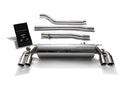 ARMYTRIX Stainless Steel Valvetronic Catback Exhaust System Quad Chrome Silver Tips BMW 520i | 530i G3X 17-20