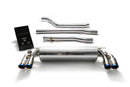 ARMYTRIX Stainless Steel Valvetronic Catback Exhaust System Quad Blue Coated Tips BMW 550i G30 | G31 17-20