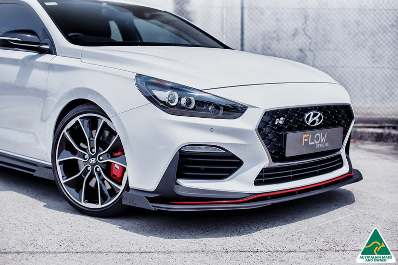 Hyundai i30N Fastback PD Front Lip Splitter & Reinforcement Brackets