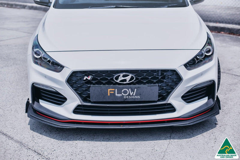 Hyundai i30N Fastback PD Front Lip Splitter & Reinforcement Brackets