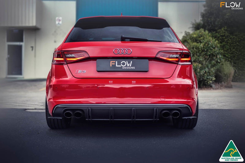 Audi S3 8V Pre-Facelift Sportback Flow-Lock Rear Diffuser