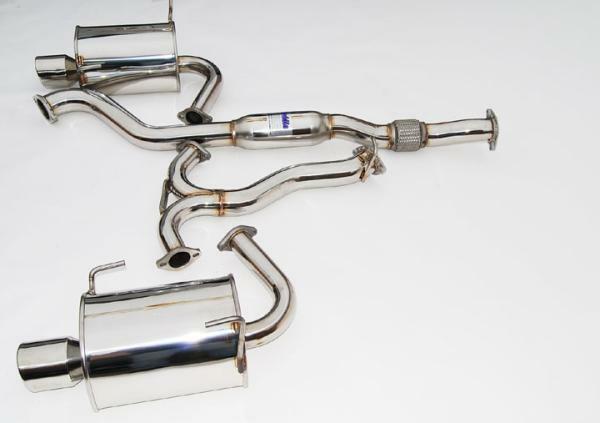 Q300 Cat Back Exhaust w/SS Tips - Subaru 08-10 WRX Sedan/Forester XT SH 08-13