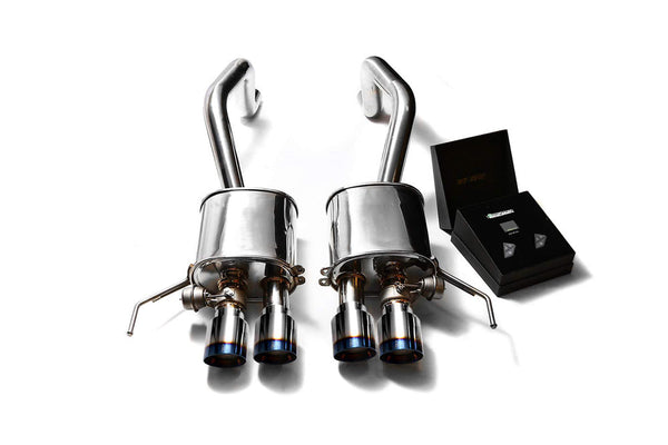 ARMYTRIX Stainless Steel Valvetronic Catback Exhaust System Quad Blue Coated Tips Chevrolet Corvette C7 14-20