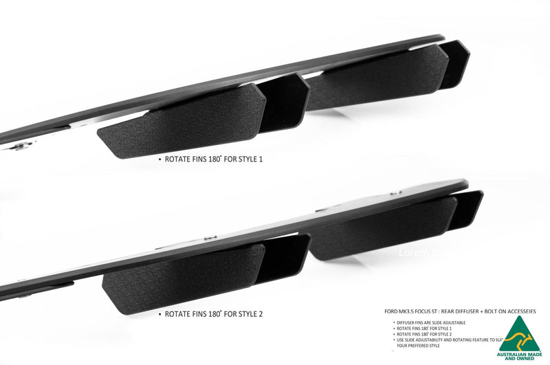 Ford Focus MK3.5 ST (Facelift) Rear Diffuser Set