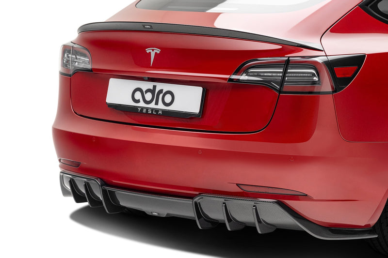 Tesla Model 3 Premium Prepreg Carbon Fiber Rear Diffuser